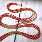 Red and Gold Crystal Waist Bead thumbnail 0