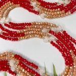 E! Red and Cream Waist Bead thumbnail 3