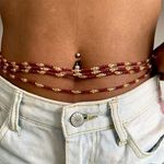 Claret Seed Waist Bead thumbnail 1