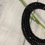 Black Crystal Anklet (Round) thumbnail 0