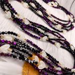 E! Purple and Black Waist Bead thumbnail 0